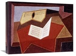 22 in. Guitar with Sheet of Music Art Print - Juan Gris