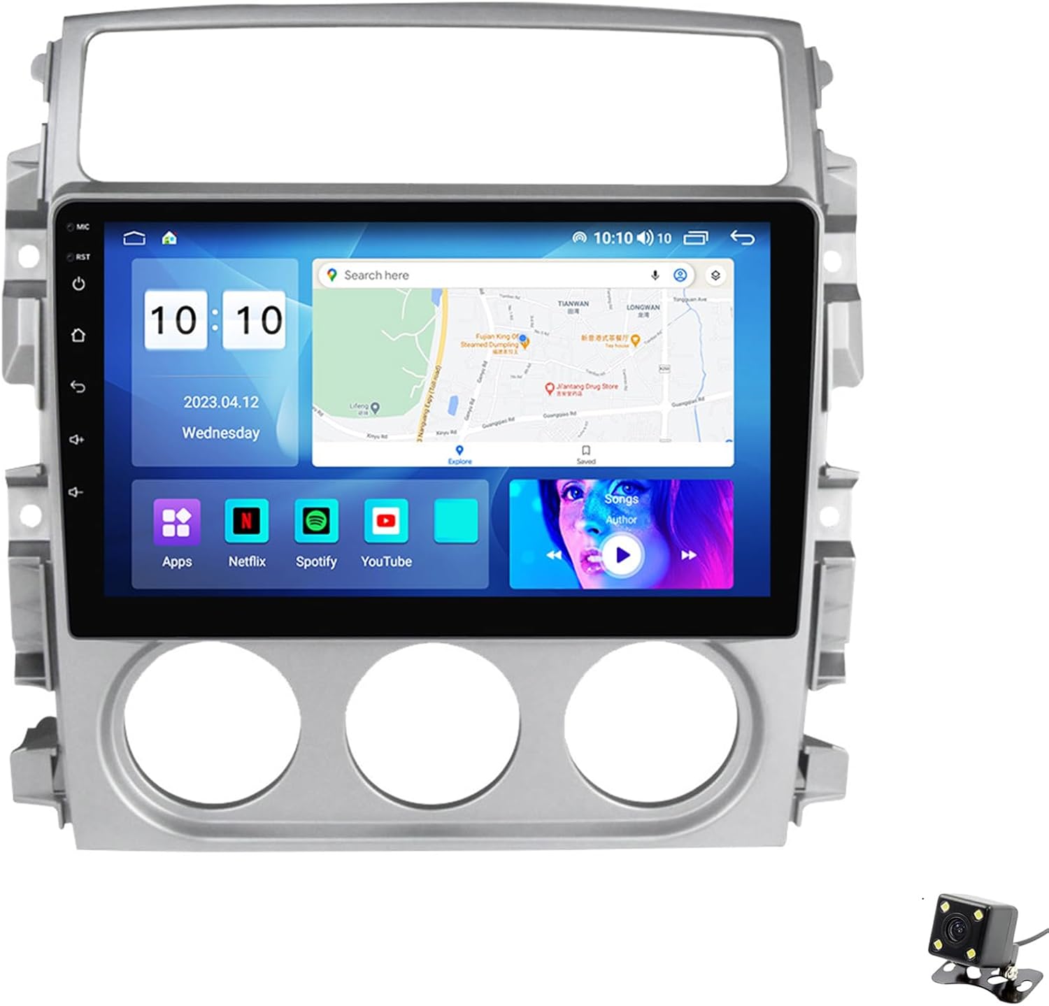 ADMLZQQ Double Din Car Stereo Multimedia with Bluetooth and 9