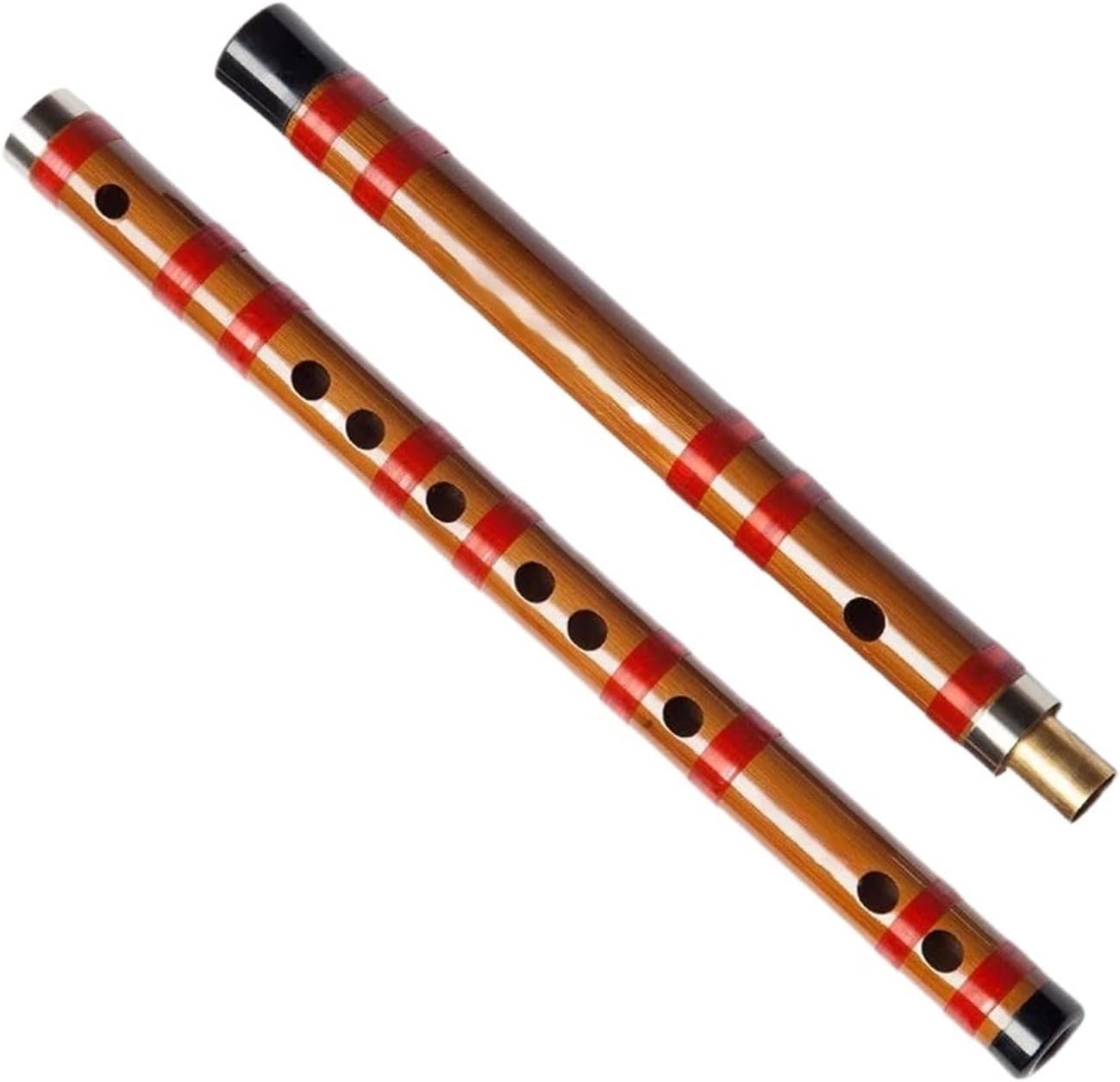 C Bamboo Flute Woodwind Beginners Handmade Musical Instrument Traditional Flute(C key)
