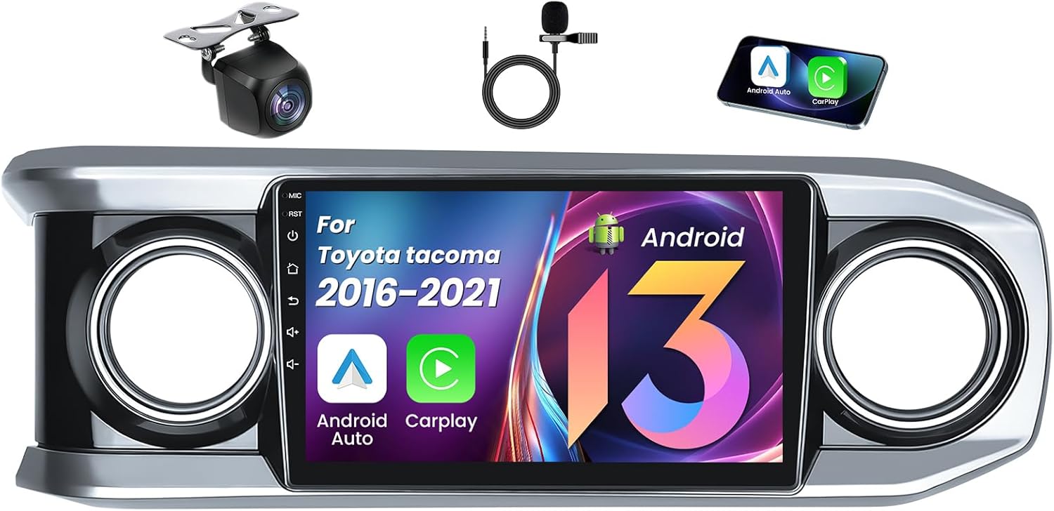 [4core + 64GB ROM] Car Radio for Toyota Tacoma 2016-2021, 10.1