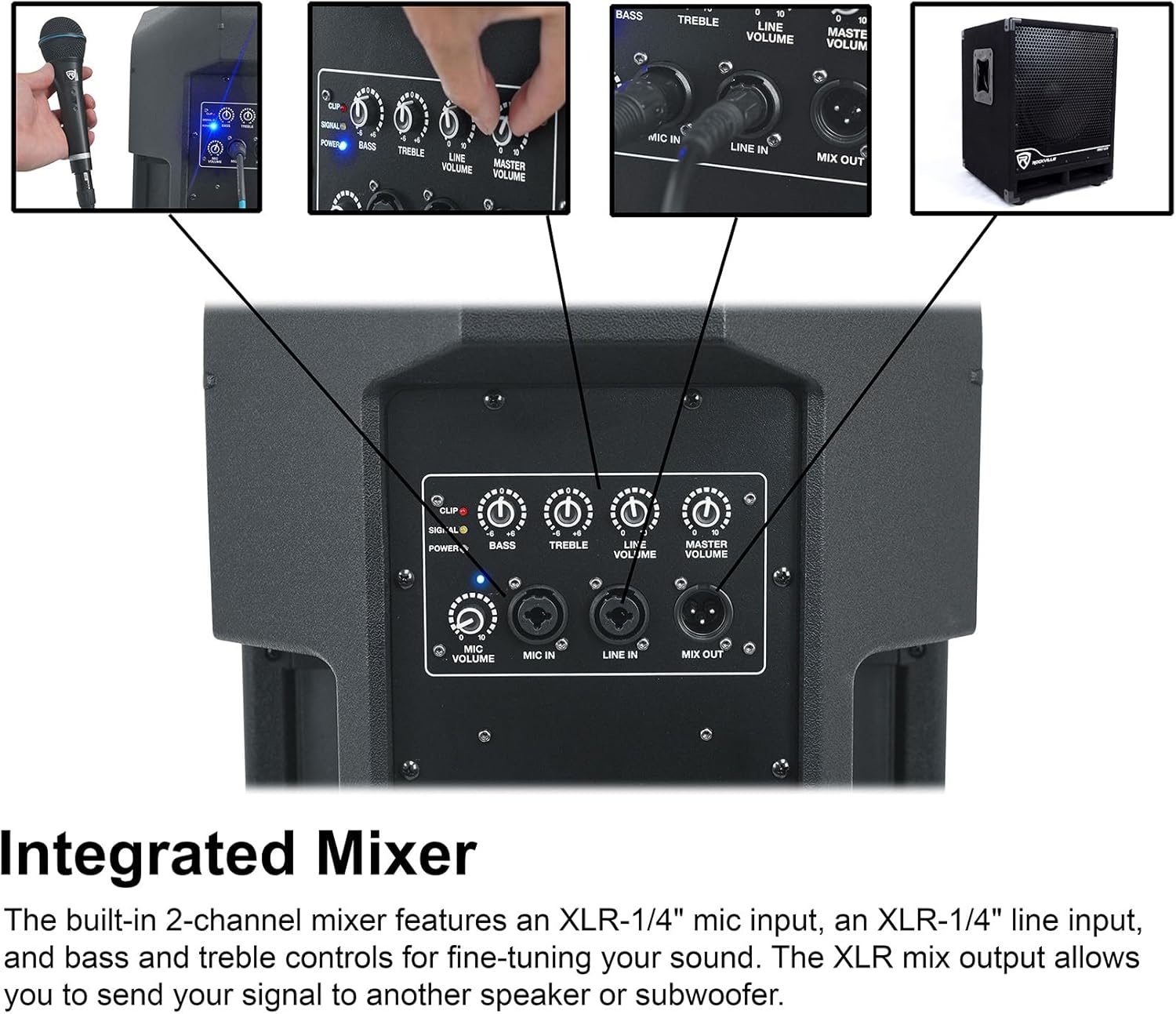 Rockville Bundle: (2) Rockville DX12 12