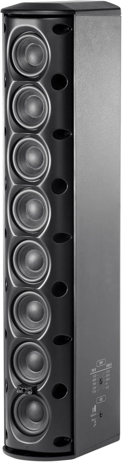 JBL Professional CBT 50LA-1-WH Compact Line Array Column Speaker with 8 2-Inch Drivers, 20-Inches Tall, White