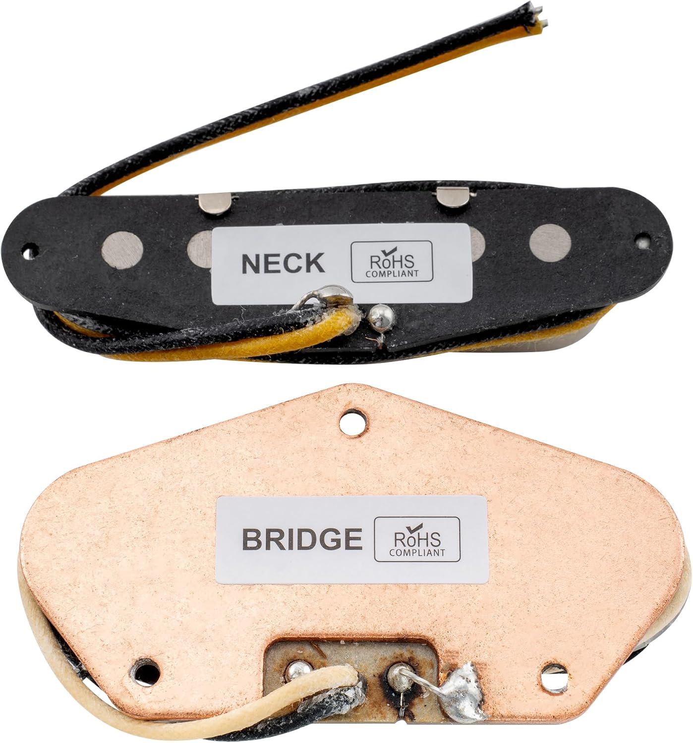 The Revival Pickups RPT2 Heartbreaker Vintage Style Alnico 3 Neck Bridge Pickups Set for Tele Style Electric Guitar, Nickel