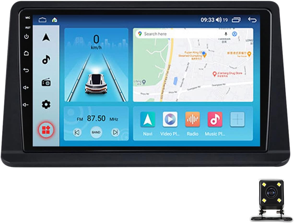 DEHIWI Car Stereo Multimedia MP5 Player for Mitsubishi Cheetah Kingbox Car Audio Receiver with Rear View Camera FM Radio 9 Inch Touch Screen Stereo Support Bluetooth/SWC/Mirror Link/Carplay