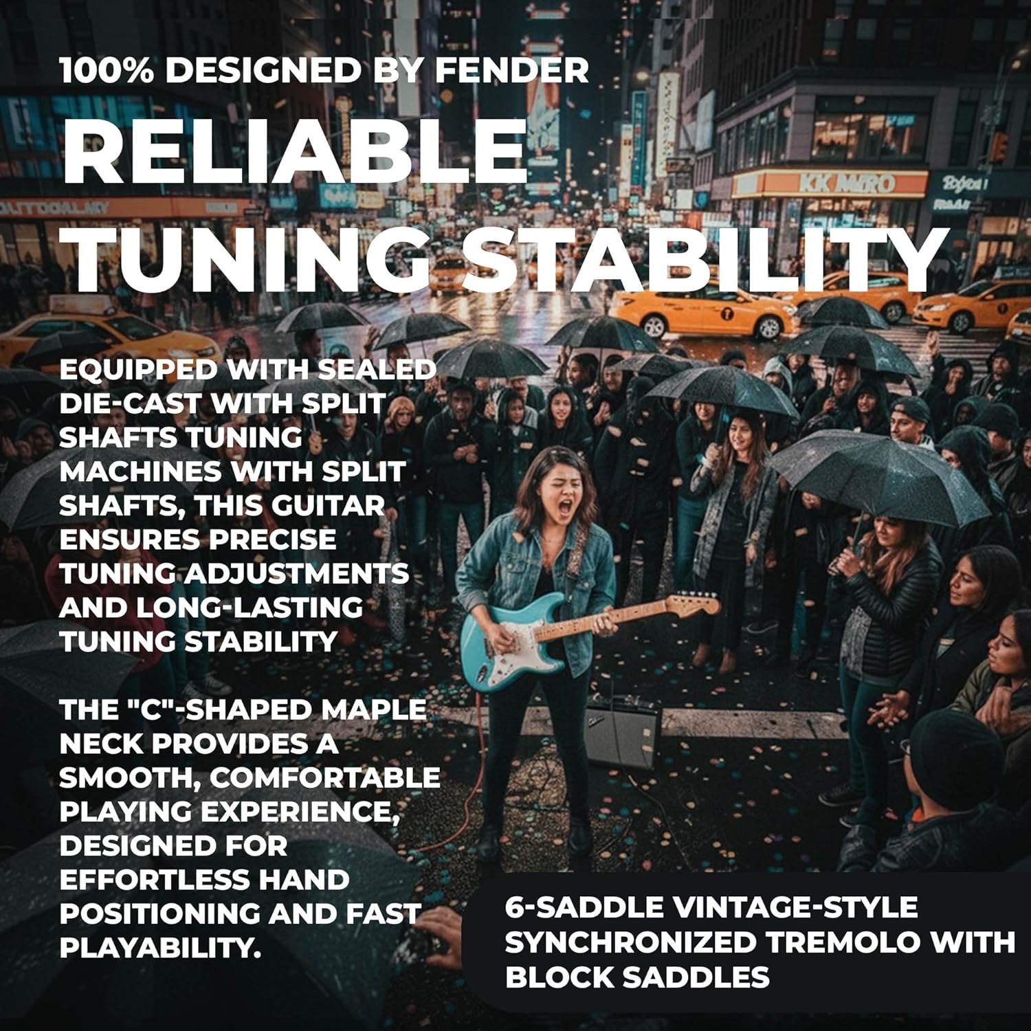 Fender Squier Stratocaster Electric Guitar - Daphne Blue