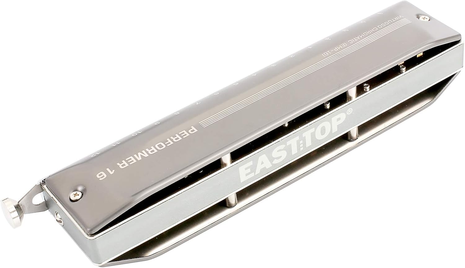 East top Upgrade Chromatic Harmonica 16 Hole 64 Tone Key of C, Aluminum Comb Chromatic Mouth Organ Harmonica For Adults, Students and harmonica lovers