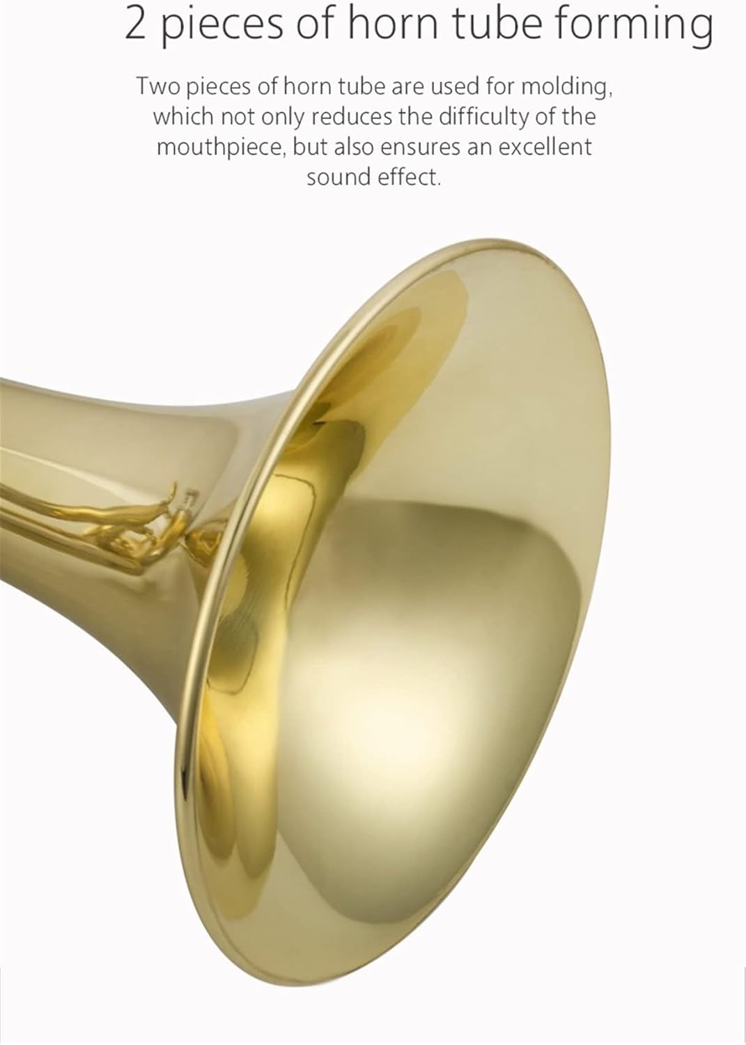 Trumpets Beginner Trumpet Cornet Musical Instrument Professional Brass Tube Body B Flat Lacquered Gold Cornet Comes with an Outer Box Set Trumpet Set