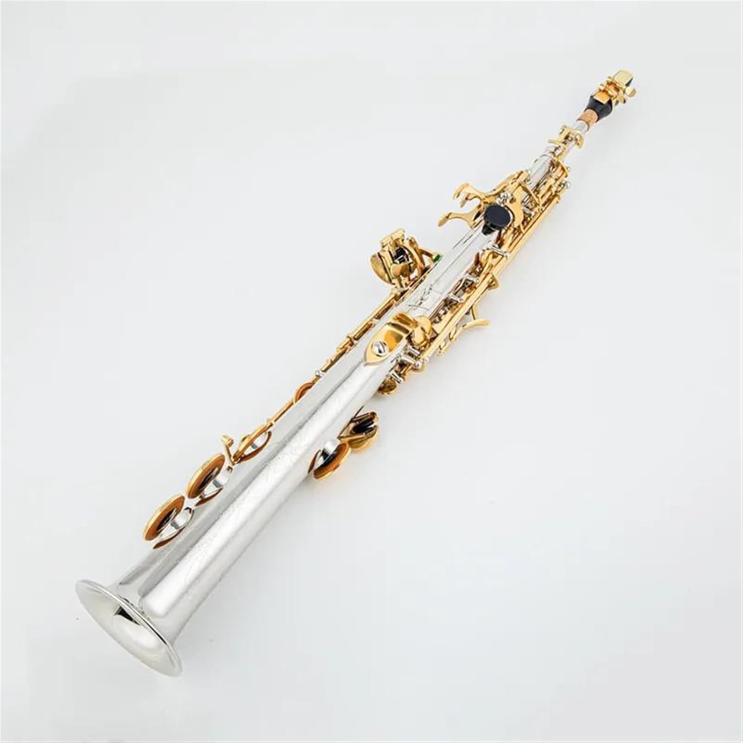 Woodwind Instruments Made In Japan Treble Saxophone Silvering Gold Key With Case (Color : Silver)
