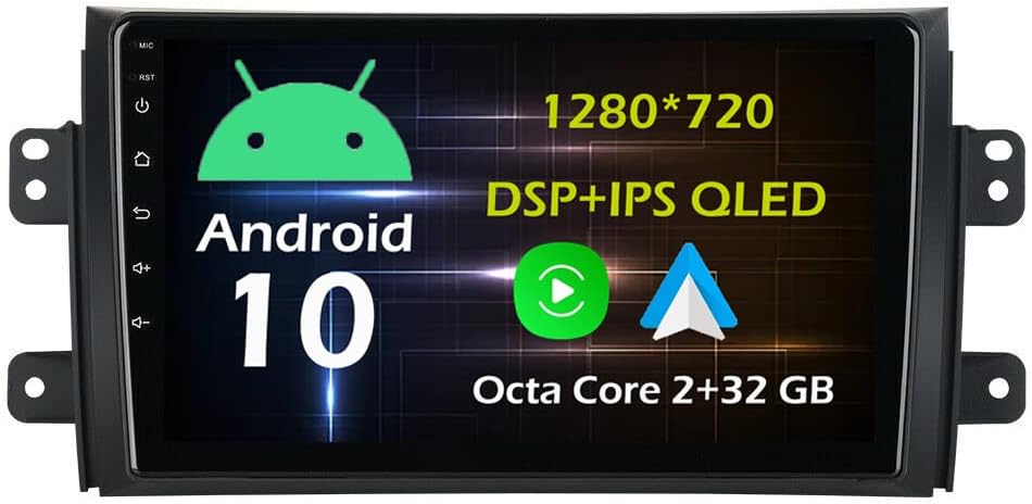 9'' Android Car Radio Stereo for Suzuki SX4 2006-2013 Octa Core Android 13 Touchscreen Headunit Supports GPS Navigation Carplay Android Auto Bluetooth SWC DSP WiFi 4G AHD Backup Camera-2+32