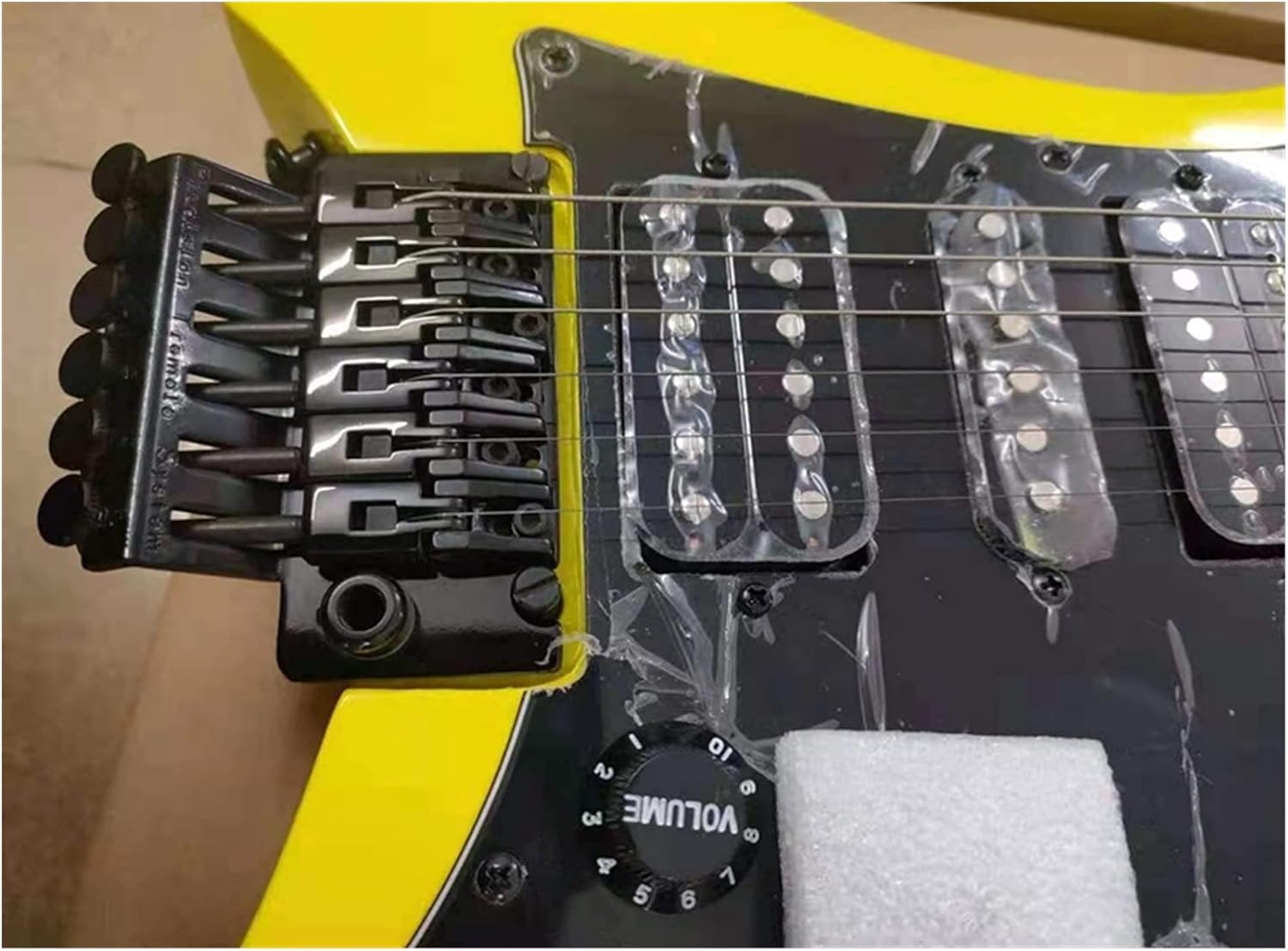 Unfinished Guitar Kit 39 Inch Professional Electric Guitar Alder Wood Body 6 Strings 24F High Gloss Finish Electric Guitar for Travel Handmade ​Guitar Body (Color : Yellow)