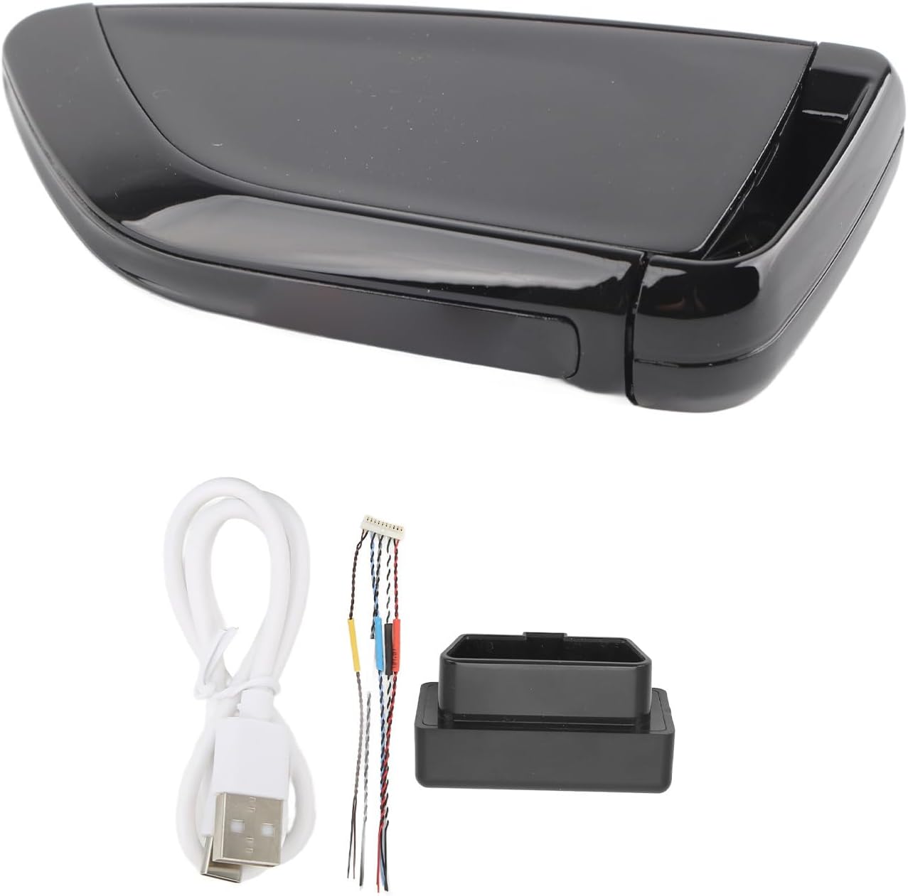 Smart Remote Car Key LCD Screen Bluetooth 5.0 Keyless Entry Auto Lock One Click Start Fob with Zinc Alloy Frame Long Standby Time for All Push to Start Cars (Black)