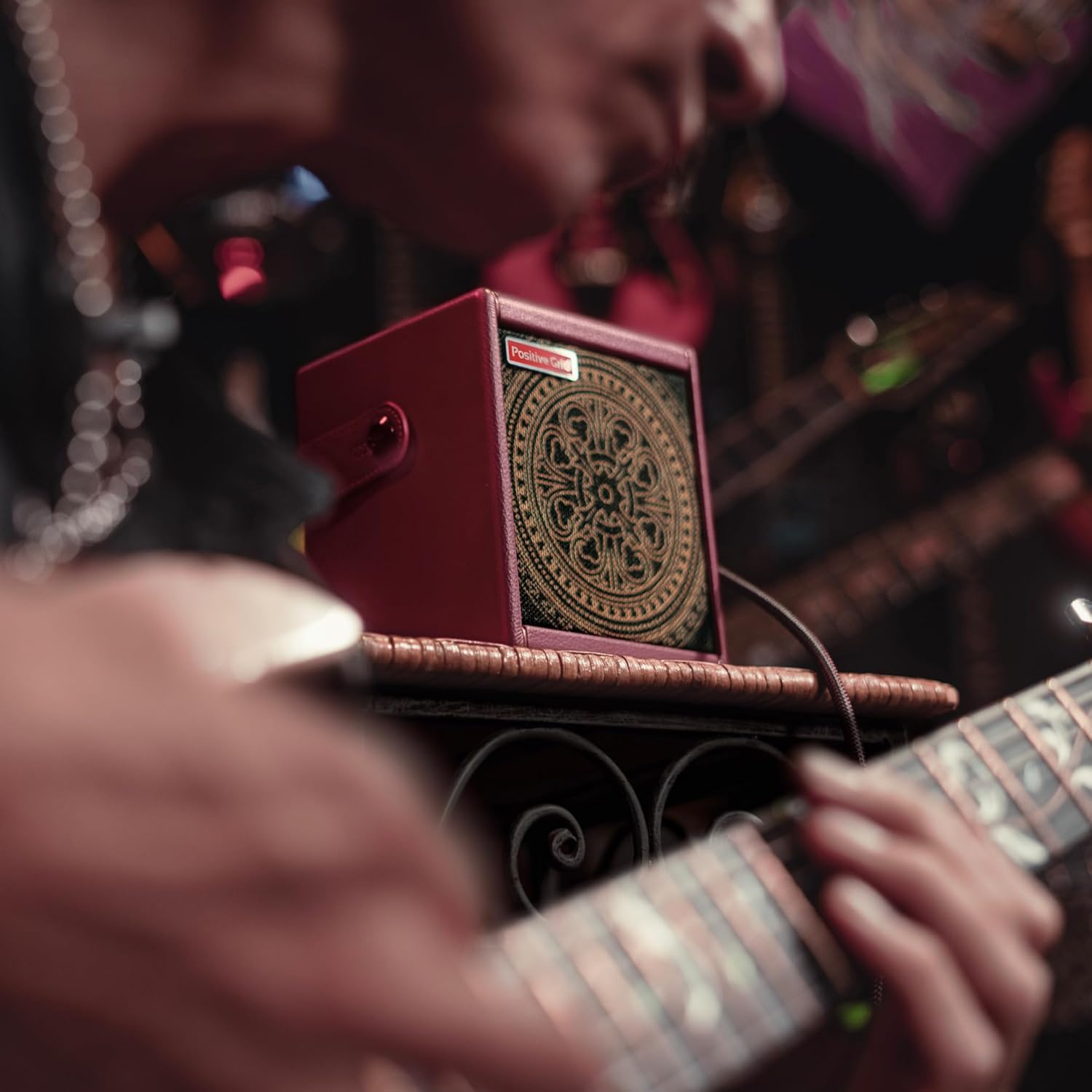 Positive Grid Spark Mini Vai Special Edition 10-Watt Portable Smart Guitar Amp and Bluetooth Speaker – Designed by Steve Vai