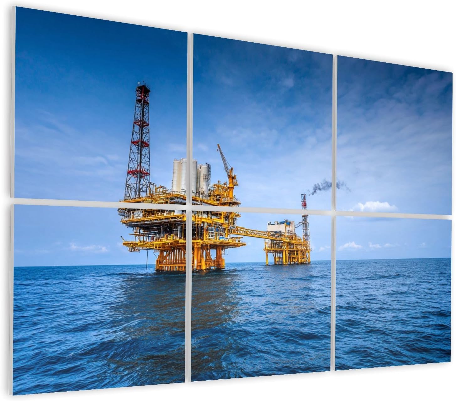 6 Pack Art Acoustic Panels Self Adhesive Offshore Industry oil gas Decorative Soundproof Wall Panels Sound Absorbing Panel 48
