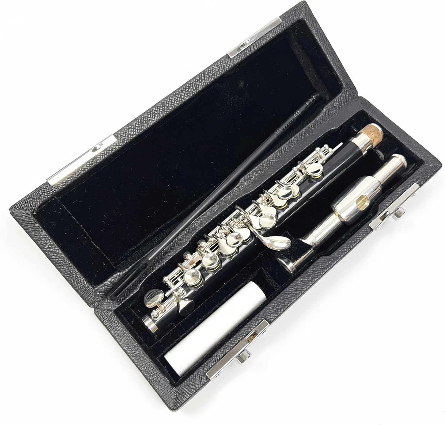 Half-size Flute Piccolo Cupronickel Silver Plated C Key Tone 16 Holes Piccolo w/Stick Case Screwdriver Woodwind Instruments