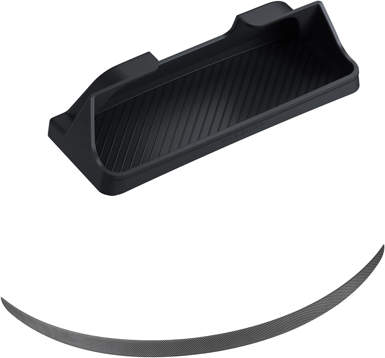 BASENOR Tesla Model Y Spoiler and Tesla Model 3 Model Y Center Console Sunglasses Holder