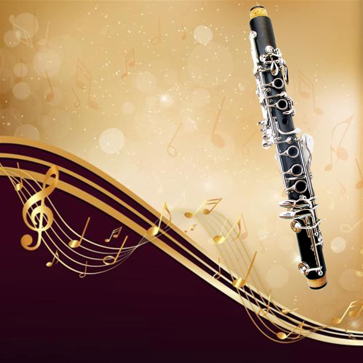 Drop E Clarinet Clarinet Beginner Professional Clarinet Woodwind Instrument Beginner Grade Test Use Clarinet for Beginner