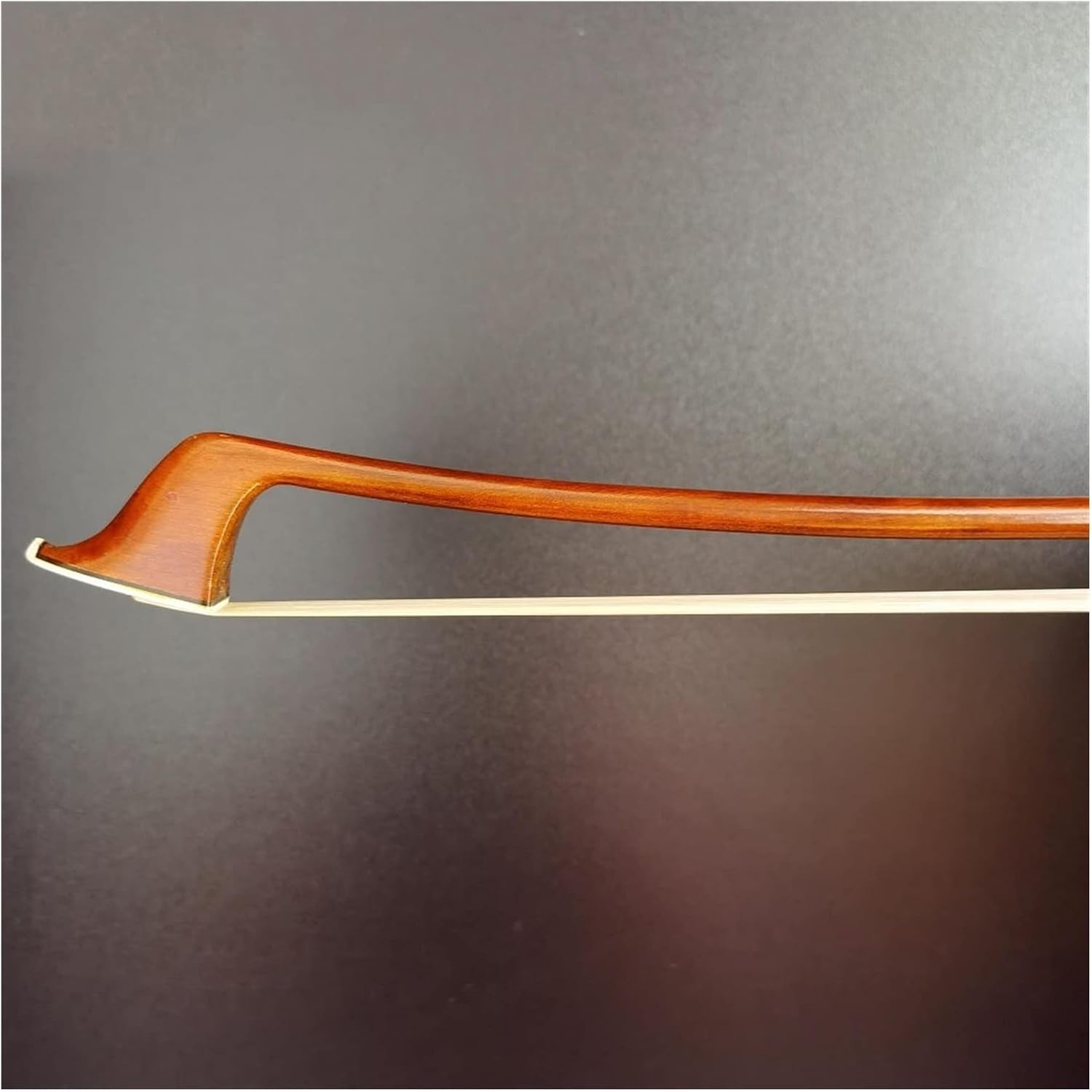 TSTS 4/4 Size Bass Bow Brazilwood Round Stick Nickel Silver Parts Full Size Violin Bow (Color : 1/2)