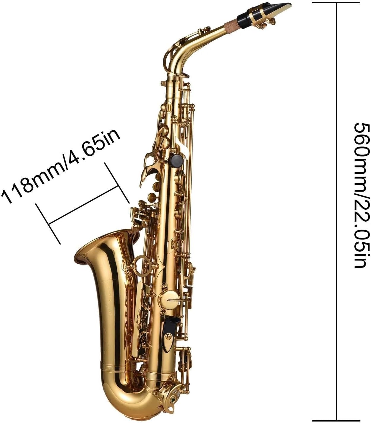 VBDEFRT Woodwind Instruments Eb Alto Saxophone Brass Lacquered Alto Sax Wind Instrument With Carry Case Gloves Accessories