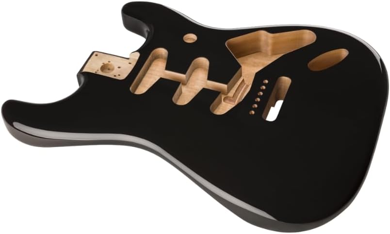 Fender Alder Stratocaster Body - Vintage Bridge Routing - Black