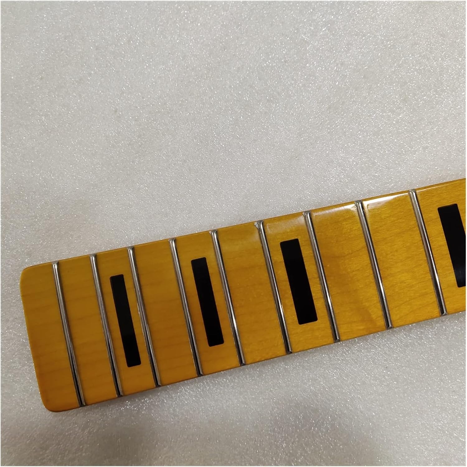 DIY Guitar Neck Maple 20 Frets for TL Bass Guitar Neck Part 4 String Maple Fingerboard Bass Neck Yellow Guitars Parts