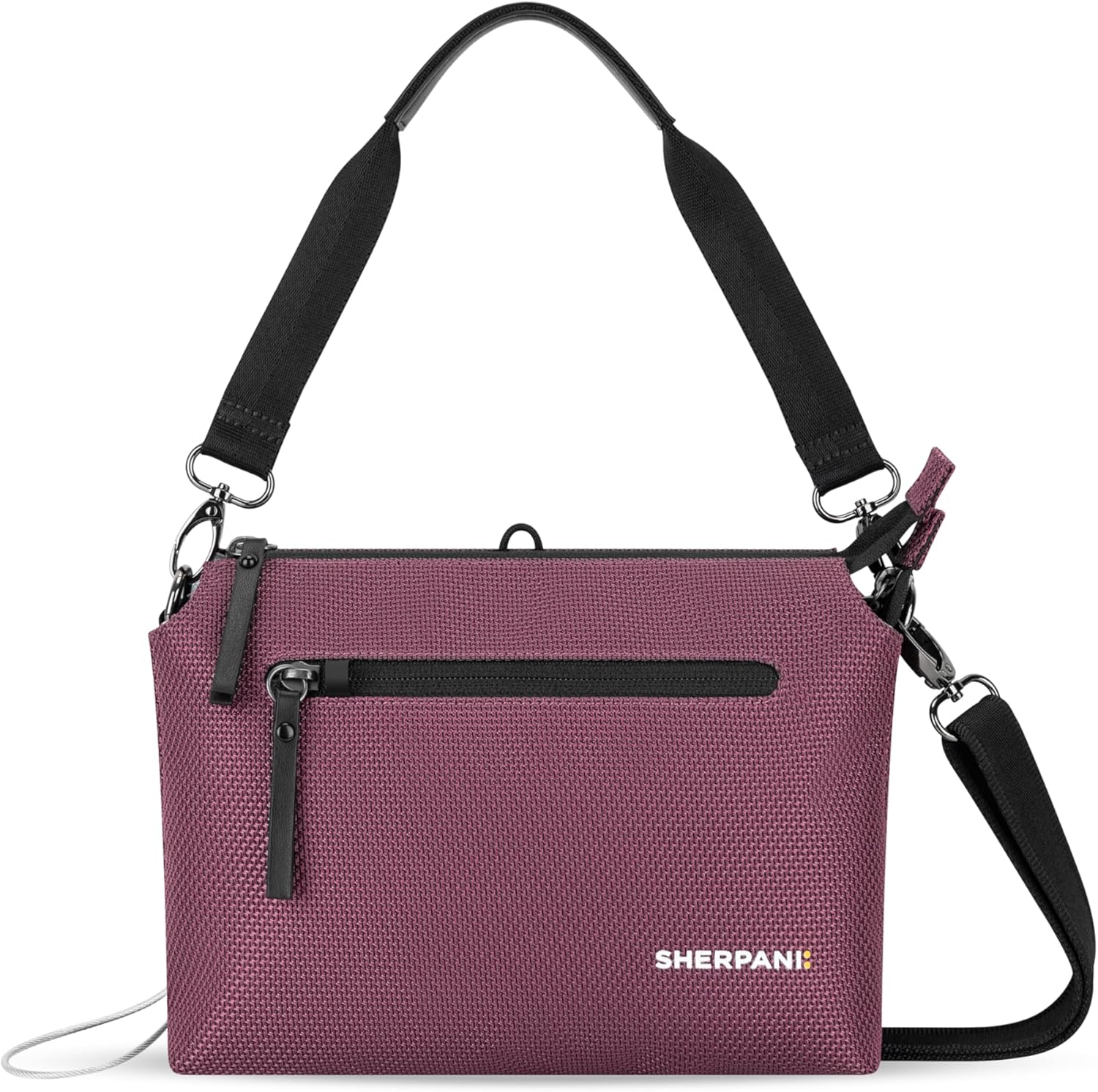 Sherpani Mei, Small Anti Theft Crossbody Purse, Lightweight Cross Body Bag, Handbags, Fashion Trio Bag for Women with Metal Hardware, Travel Gift for Women