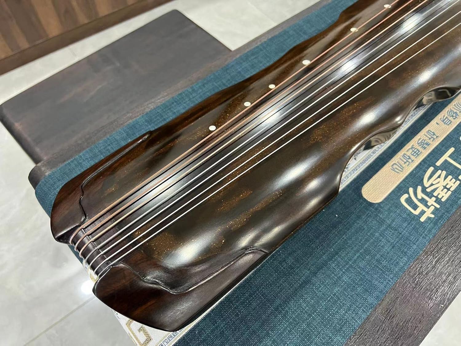 LANDTOM High-Level/Concert level pure handmade Fuxi style 100+ years Fir(杉木）Guqin/Chinese zither by famous master