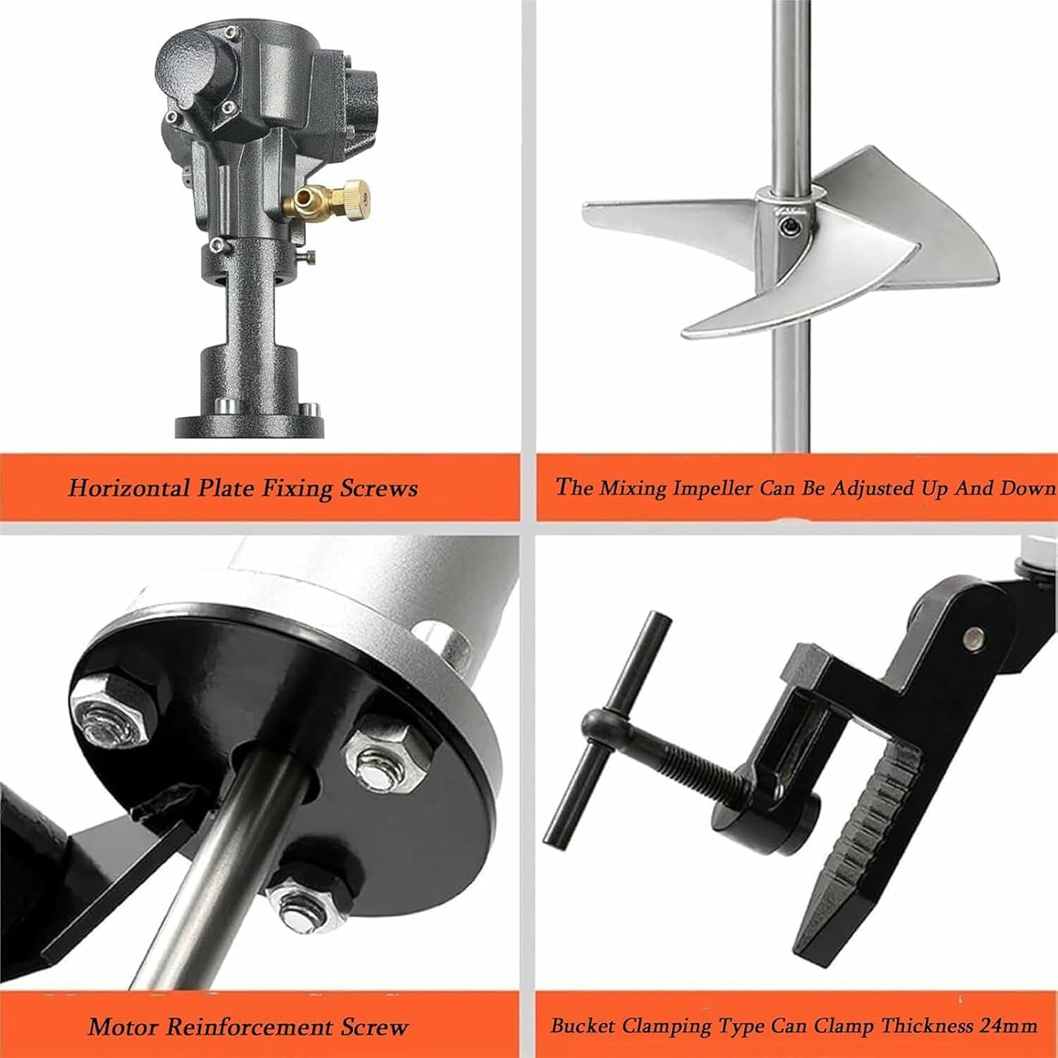 50 Gallon Pneumatic Agitator Clamp Mount Tank Barrel Drum Mixer, IBC Tote Mixer Agitator, Paint Agitator, Paint Mixing Machine-