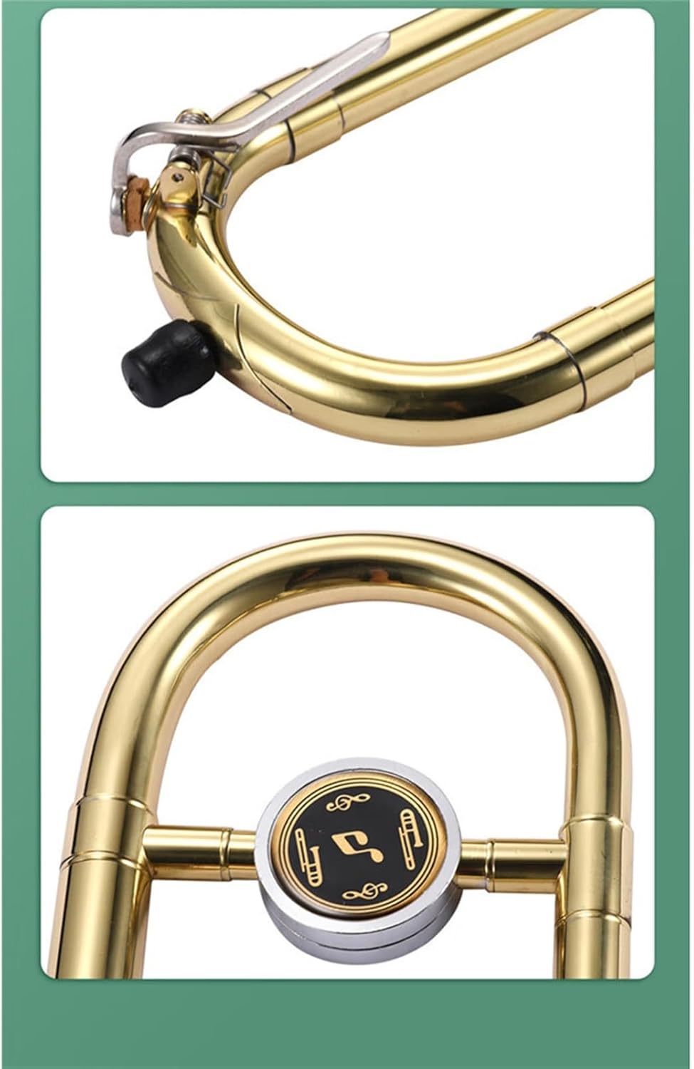 Professionals euphonium Tenor Trombone Brass Lacquered Gold Brass Instrument Alto Trombone Professional Performance Practice(Alto)