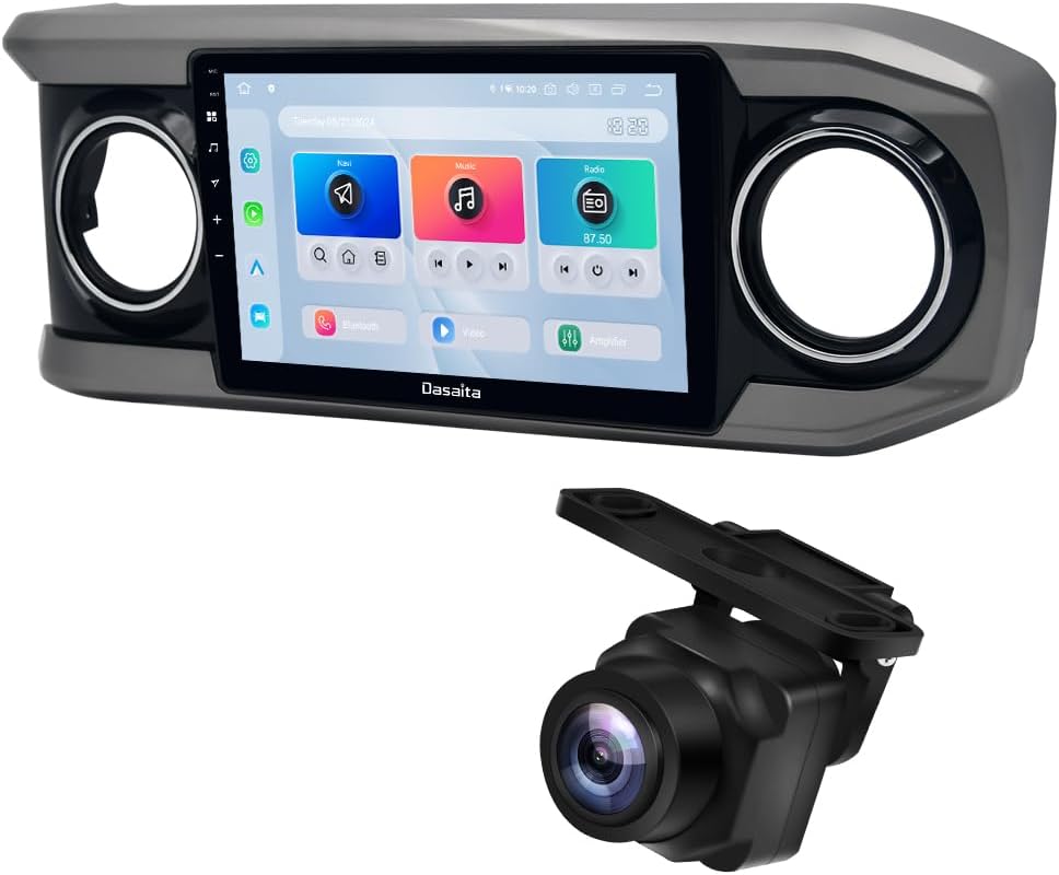 Dasaita 8GB+256GB Head Unit for Toyota Tacoma 2016-2023 with 1080P Backup Camera, 10.2