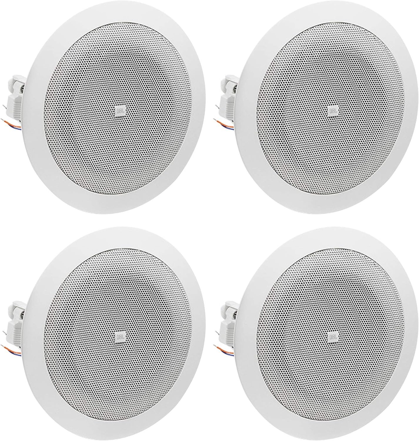 JBL 8124 - Full-Range In-Ceiling Loudspeaker with 70 Volt/100 Volt Taps (4 Pack)