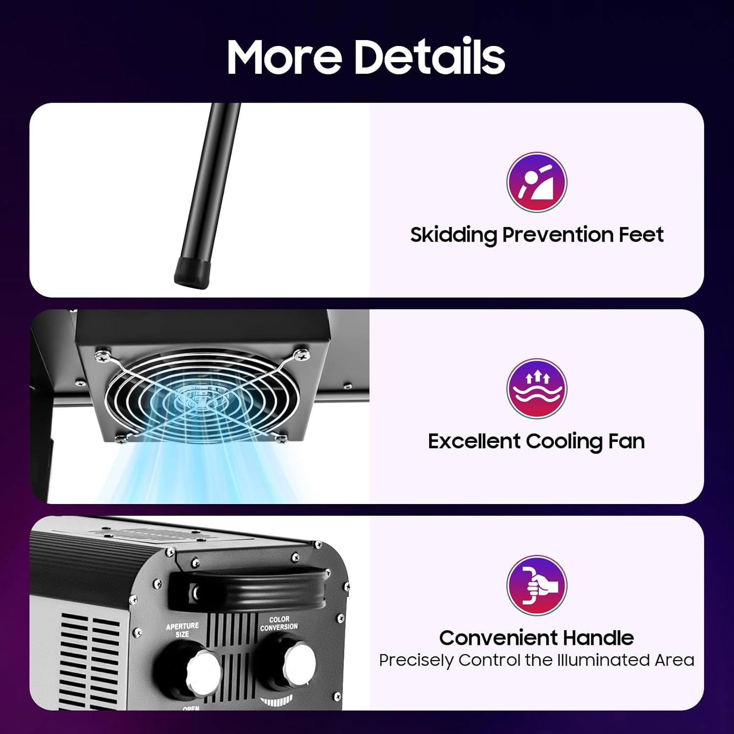 LED Stage Spotlight with Tripod Bracket, 330W Follow Spot Light Manual Control Spotlight Stage Light, 6 Colors Adjustable Height Follow Spotlight for Event Theater Party Show