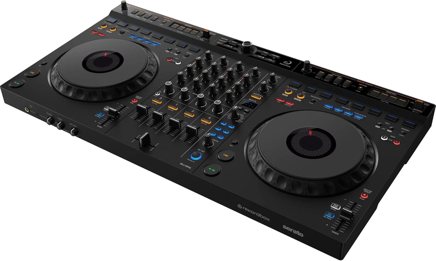 DDJ-GRV6 4-Channel DJ Controller with 2x Hosa CPR-203 Dual 1/4