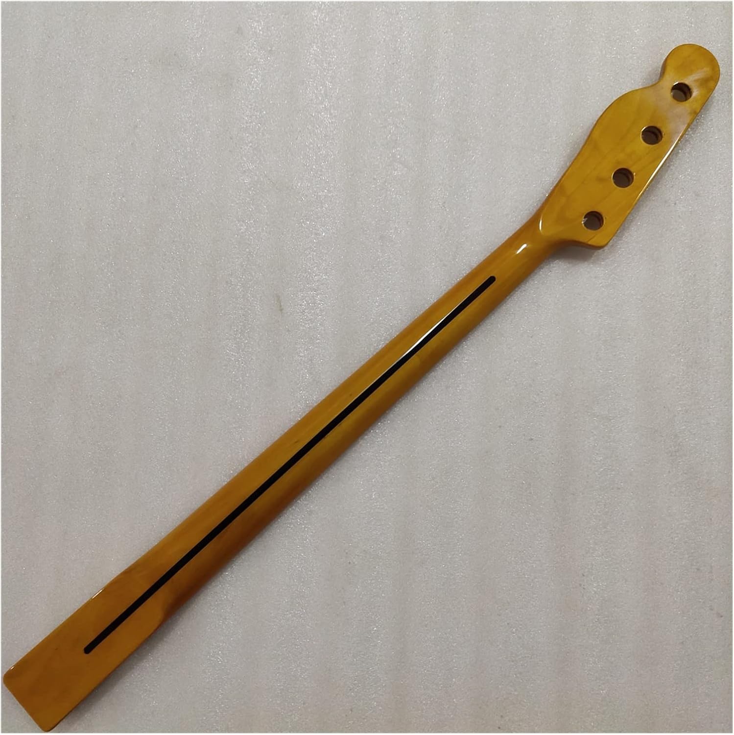 DIY Guitar Neck Maple 20 Frets for TL Bass Guitar Neck Part 4 String Maple Fingerboard Bass Neck Yellow Guitars Parts