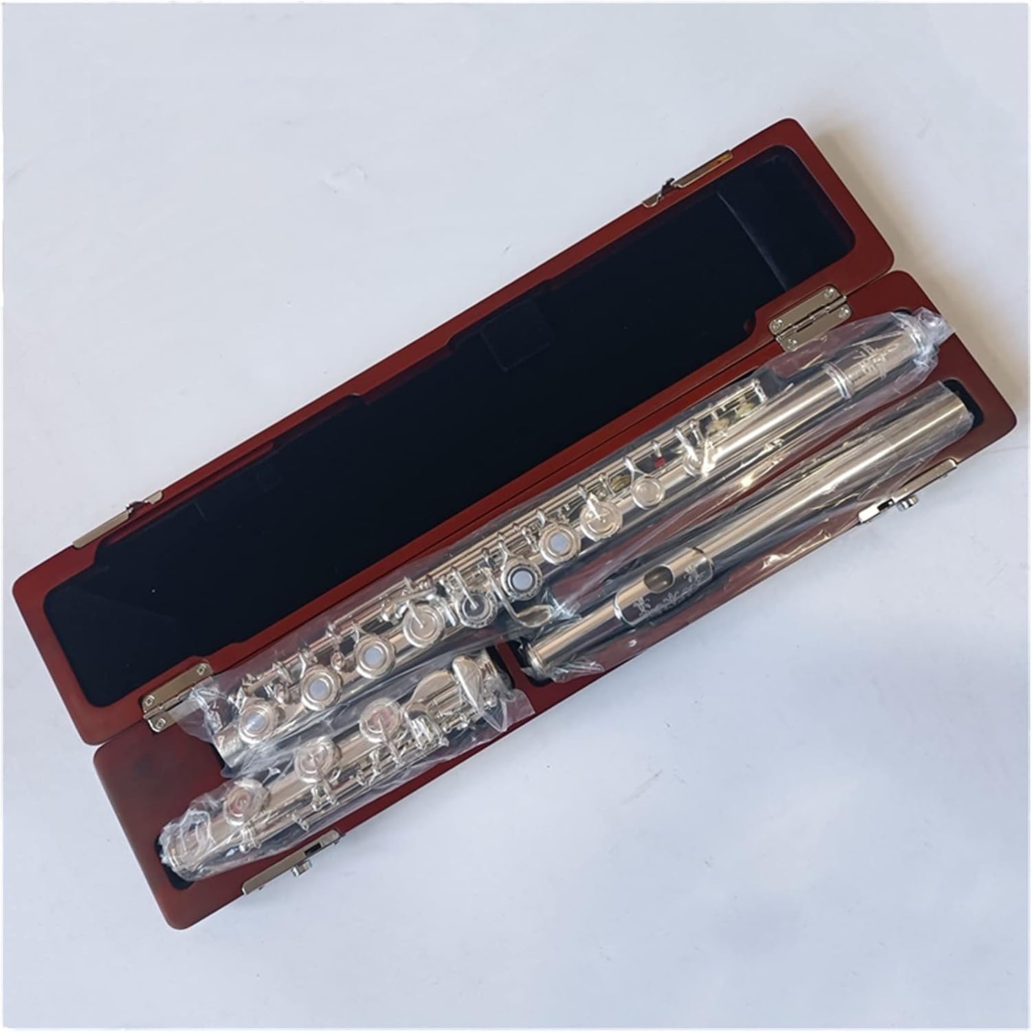 Flutes Flute Silver Plating 17 Holes C Key Cupronickel Woodwind Instrument Padded Bag