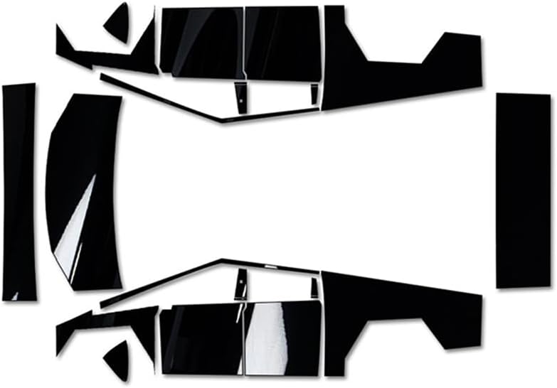 for Tesla Cybertruck 2024-2026 Entire Set PPF Precut Car Full Body Paint Protective Film Self Adhesive PVC Waterproof Car Wrap Film Scratch Protector Exterior Accessories (Glossy Black)