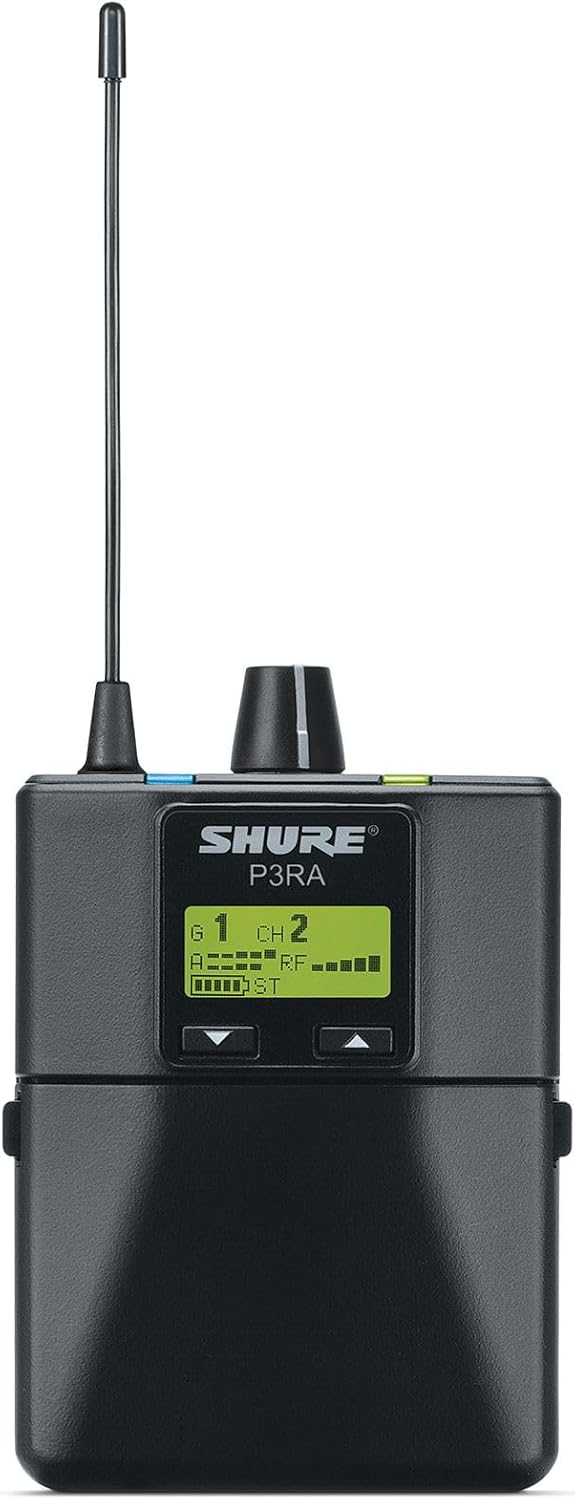 Shure P3RA Premium Wireless Bodypack Receiver for PSM300 Personal Monitoring Systems - G20 Band