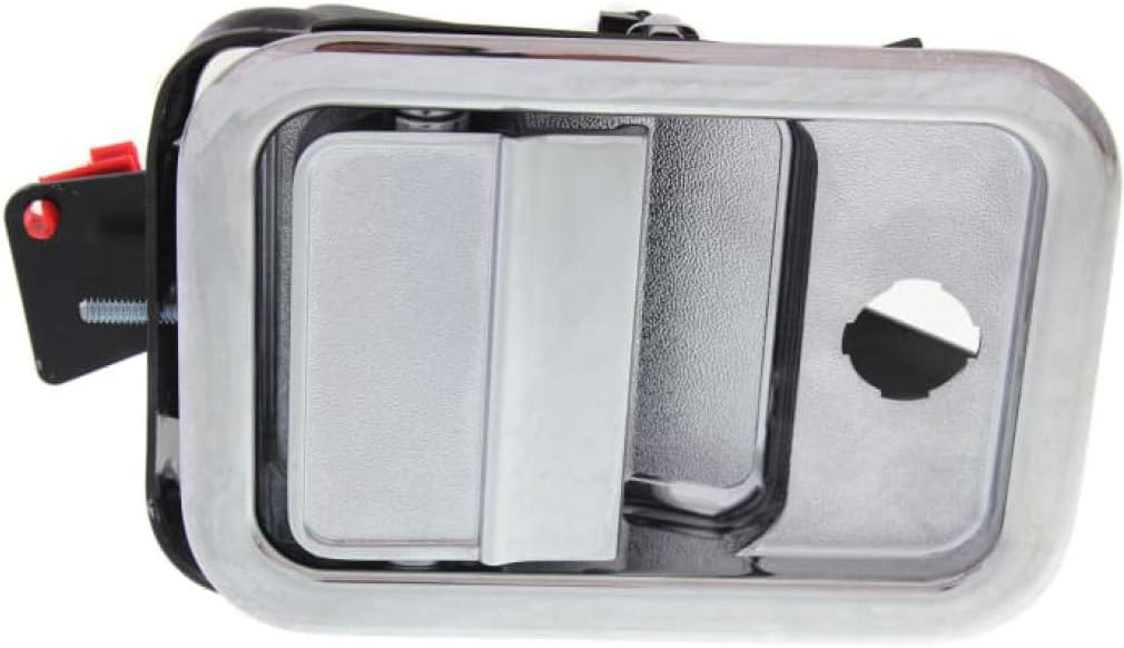 KarParts360 for Freightliner Condor 2001-2007 Exterior Door Handle Front, Passenger Side Chrome | with Key Hole| Trim: Base