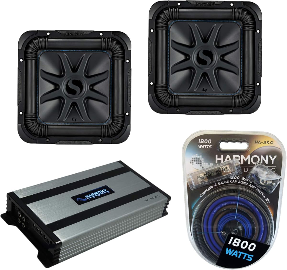 Harmony Audio Kicker (2) L7S10 Car Audio Solo-Baric 10