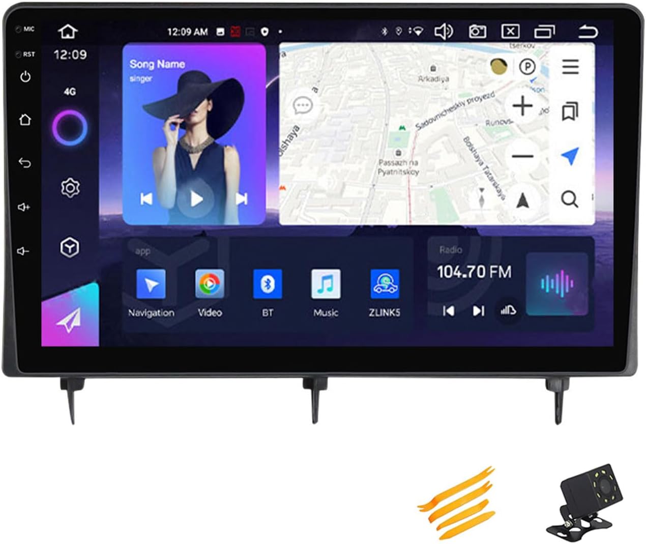 Android 13 Car Stereo Bluetooth Car Play 2 DIN Touch Screen Compatible with Honda Civic 2022 9In QLED Display Car Radio with Navigation Android Auto FM RDS SWC,8 Core NF7 8G+256G