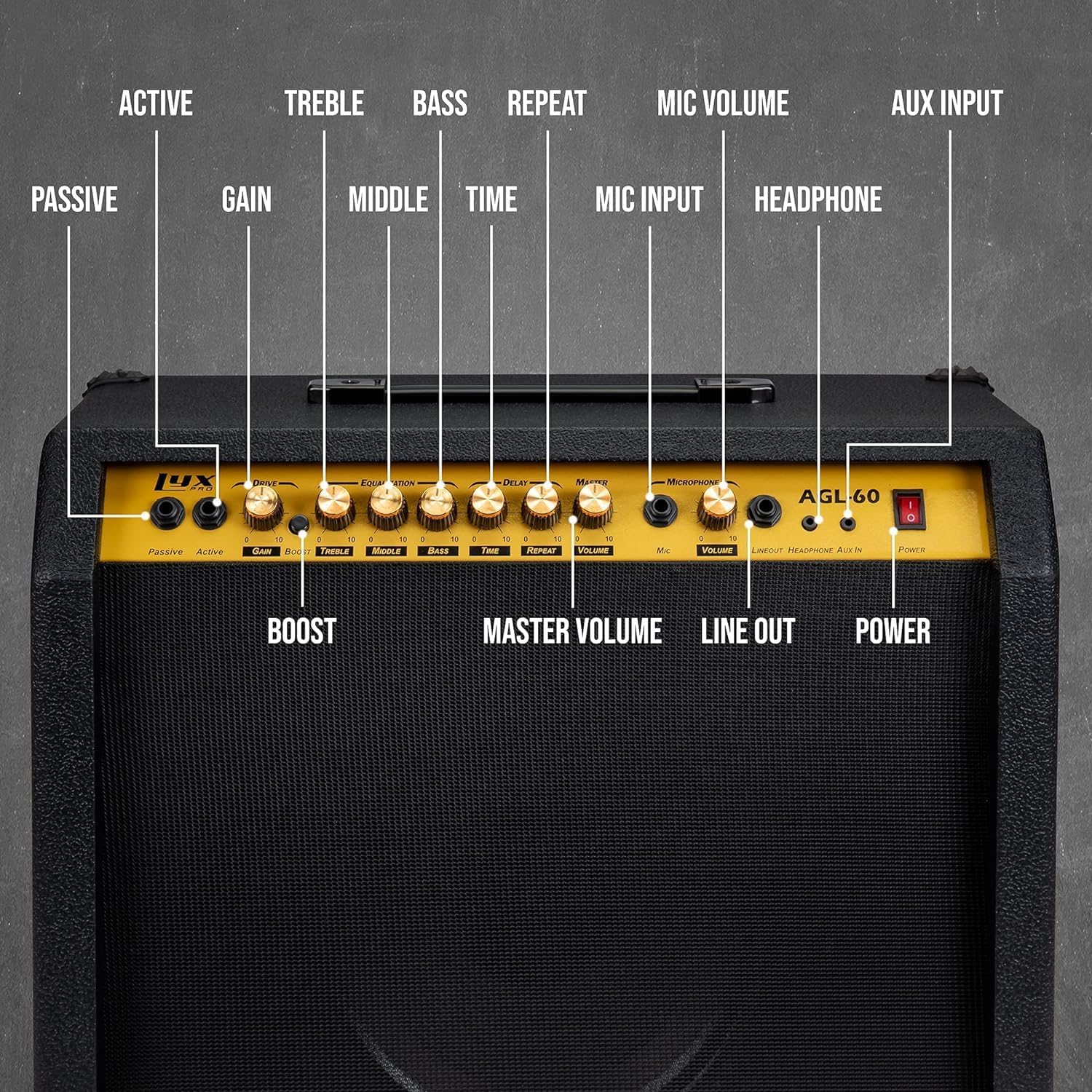 LyxPro 39” Electric Guitar Left Hand TL Series, Full-Size Paulownia Wood Body - 60 Watt Amplifier Combo Solid Studio Stage Amp with 10” 4-Ohm Speaker - ¼