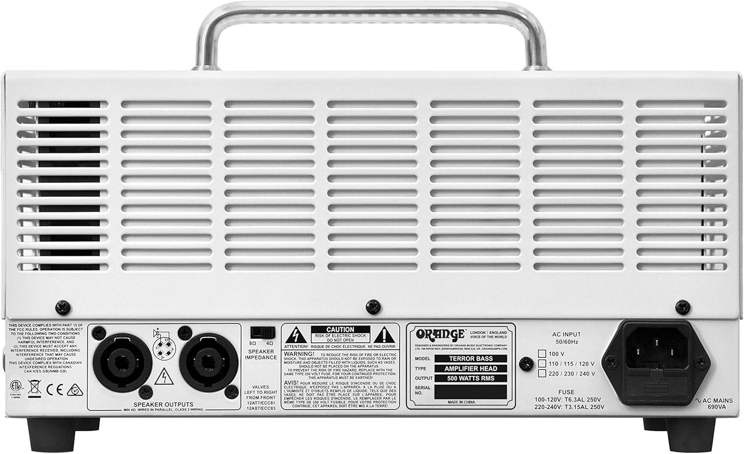 Orange Terror Bass 500 Watts Bass Guitar Head