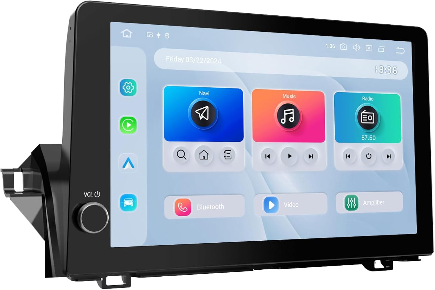 Dasaita Head Unit for Toyota Camry 2021 2022 2023, Wireless CarPlay & Android Auto, 11.6'' 2K Screen with Control Knobs, 8GB+256GB Car Navigation, Plug & Play Android 13 Car Stereo, Voice Controls