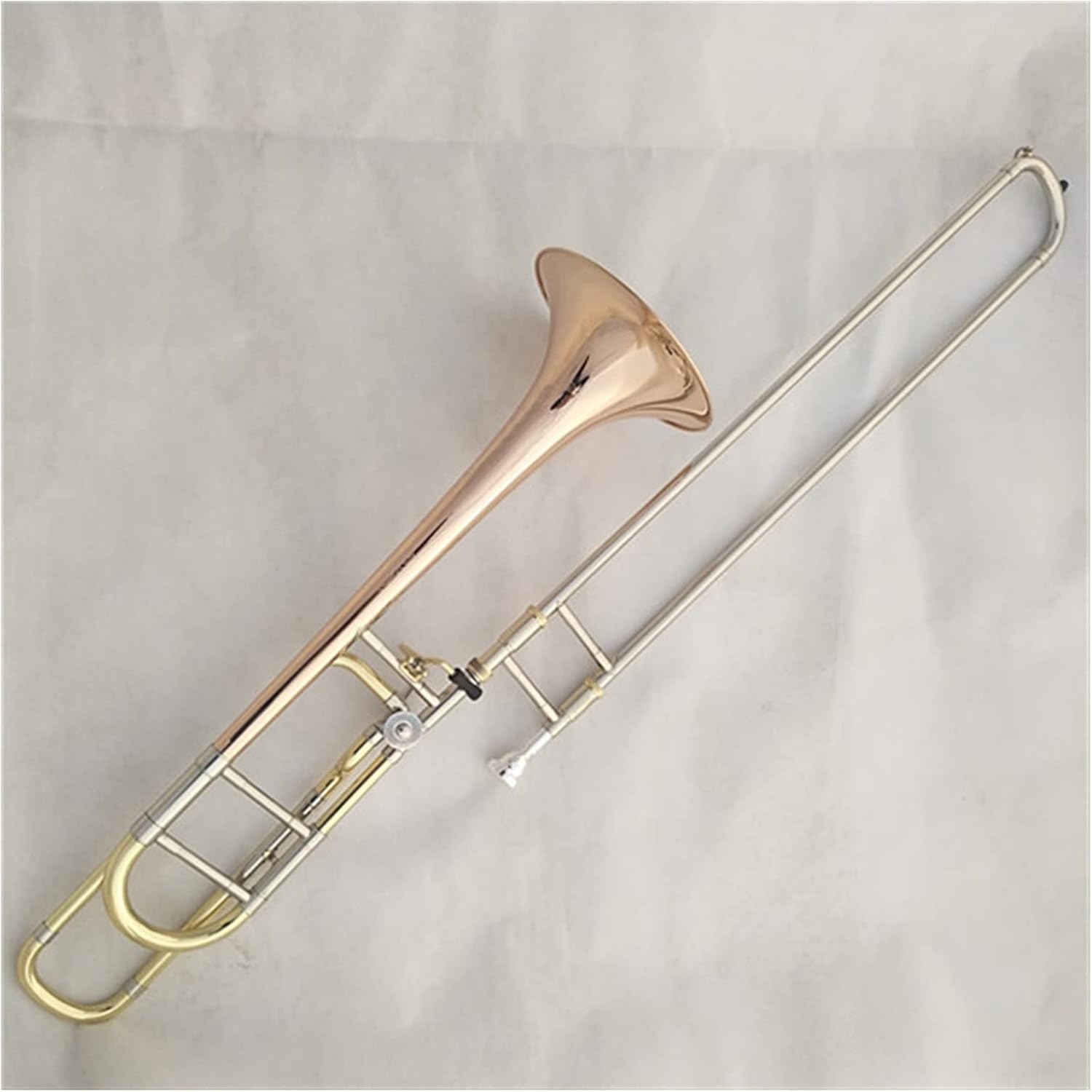 TSTS The Tenor Trombone with B/F Flat Phosphorous Copper Tone Shift is Suitable for Band Performance Beginner Trombone