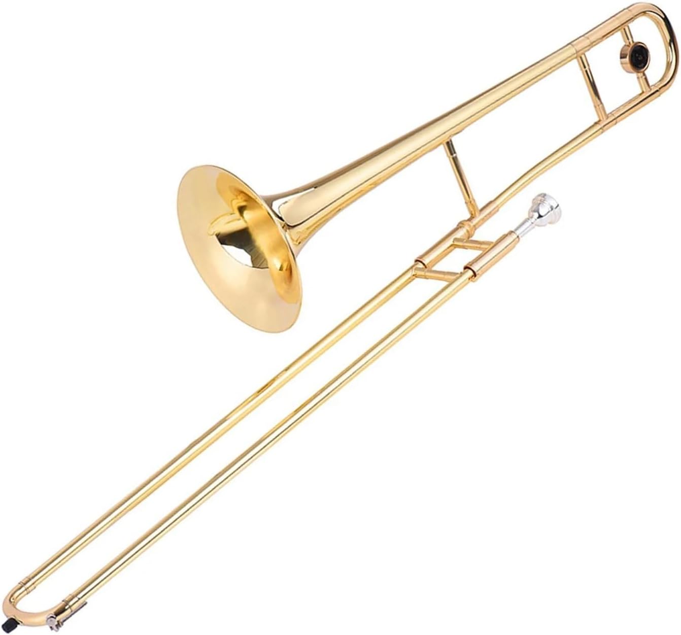 Alto Trombone Brass Gold Lacquer B flat Instrument Set