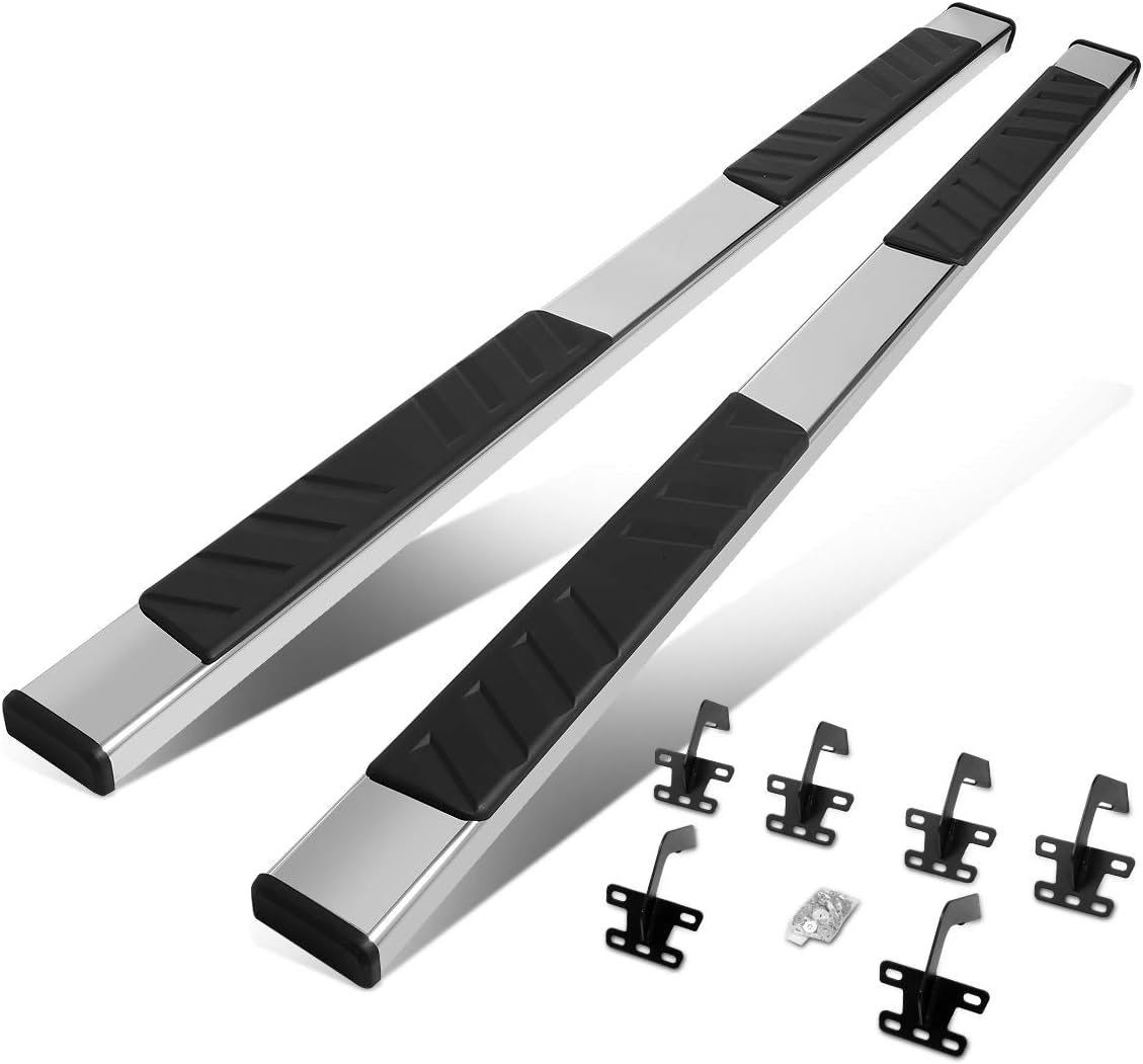 DNA MOTORING 5 Inches Running Boards Compatible with 19-22 Ram 1500 Crew Cab, NOT Fit Classic Models, Stainless Steel Side Step Nerf Bars, STEPB-ZTL-8179-SS
