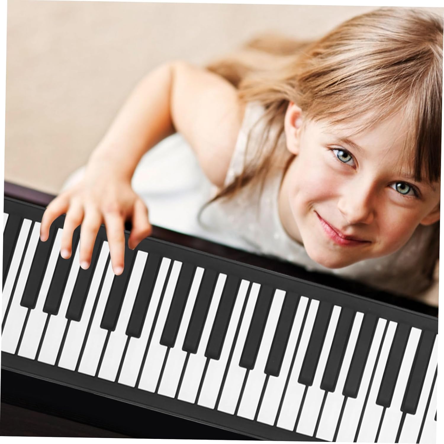 Key Roll-up Piano with Speaker Portable Silicone Hand Roll Keyboard for Travel and Beginners Foldable Design for Easy Storage and Comfortable Play