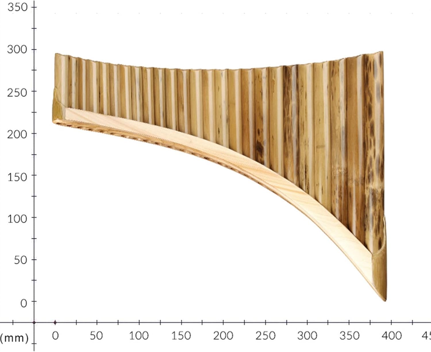 25 Pipes Pan Flute Bamboo Pan Flute Panpipes G Key Handmade Woodwind Instrument in G Key (Color : Left)