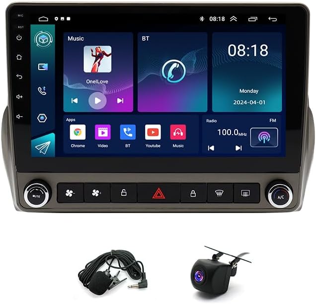 Double Din Android 13 Car Stereo Radio Compatible for Camaro 2008-2015 with Wireless CarPlay Android Auto 9
