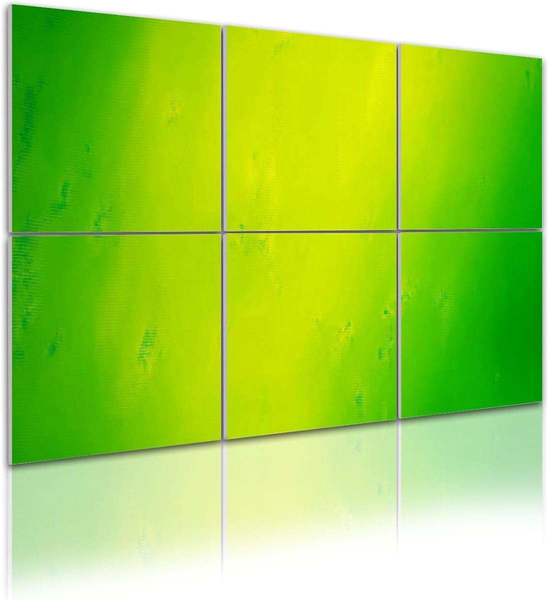 6 Pack Art Acoustic Panels Light gradient bright lime green Sound Absorbing Panel 48