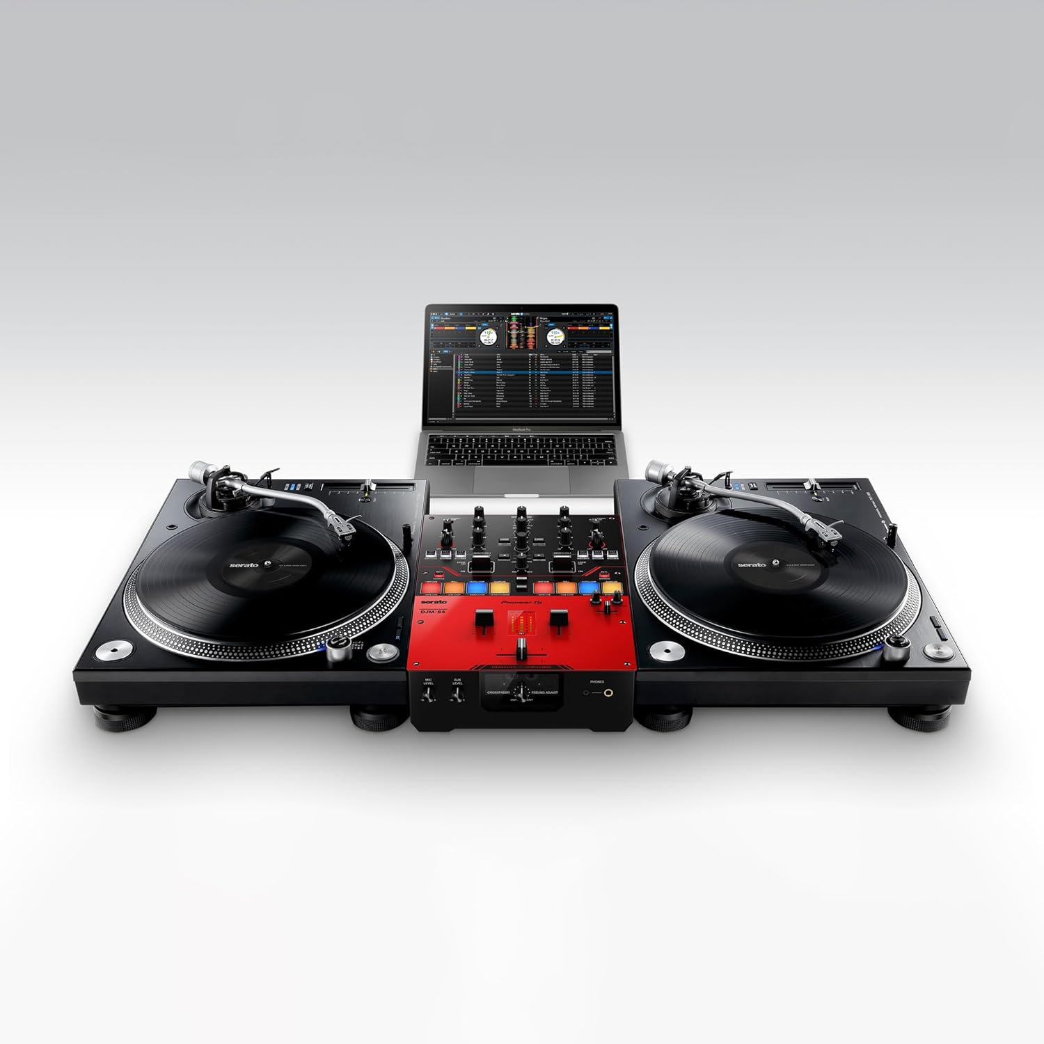 Pioneer DJ DJM-S5 2-channel Mixer for Serato DJ,Red/Black
